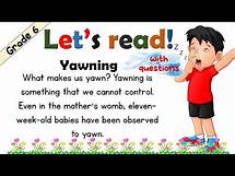Video thumbnail for READING COMPREHENSION / GRADE 6 / PRACTICE READING