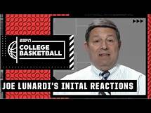 Video thumbnail for Joe Lunardi's initial thoughts on bracket release | Bracketology