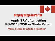 Video thumbnail for Apply TRV after PGWP SOWP or Study Permit Canada | Step by Step guide | Canada | Canada Vlog 2022