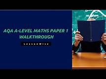 Video thumbnail for AQA A Levels Maths(Pure) Full Paper 1, 2021 - Walkthrough