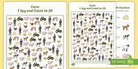Video thumbnail for Farm I Spy and Count Activity to 20