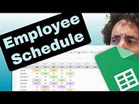 Video thumbnail for How to Make a Simple Employee Schedule in Google Sheets