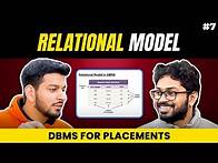 Video thumbnail for Lecture 7: Relational Model Explained || DBMS for Placements