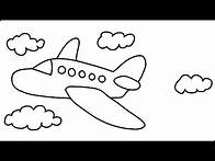 Video thumbnail for How to Draw an Airplane Easy Step by Step Draw a Cartoon Airplane very fast