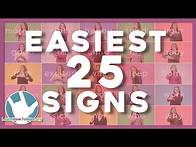 Video thumbnail for 25 Easiest Signs to Remember in ASL | ASL Basics | Sign Language for Beginners