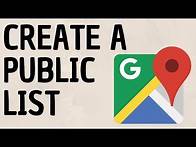 Video thumbnail for Create a Public List on Google Maps - How to Share Google Maps List