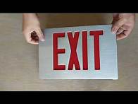 Video thumbnail for CA-R - Cast Aluminum, Modern Design LED Exit Sign