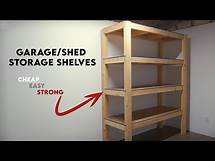 Video thumbnail for DIY Garage Storage Shelves | Shed Shelves: Strong, Easy and Cheap