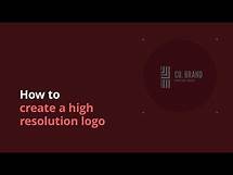 Video thumbnail for How to create a High Resolution Logo (Canva Pro)