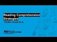 Video thumbnail for Reading Comprehension Strategies | Grade 7-8 | Sun Devil Learning Labs