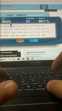 Video thumbnail for Typing speed | typing test | 1 minute typing challenge #typing #computer #typingspeed