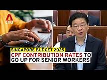 Video thumbnail for Budget 2025: CPF contribution rates for workers aged 55 to 65 to go up 1.5 percentage points in 2026