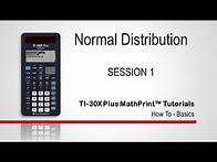 Video thumbnail for Normal Distribution calculations using the TI-30X Plus MathPrint Scientific Calculator