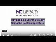 Video thumbnail for Developing a Search Strategy