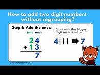 Video thumbnail for Two Digit Addition Without Regrouping Word Problems, Two digit addition word problems LESSON 1