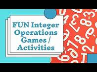 Video thumbnail for Integer Operation Games & Activities For Teachers, Parents & Students!