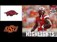Video thumbnail for Arkansas Razorbacks vs. Oklahoma State Cowboys | Full Game Highlights | ESPN College Football