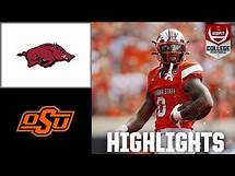 Video thumbnail for Arkansas Razorbacks vs. Oklahoma State Cowboys | Full Game Highlights | ESPN College Football