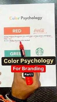 Video thumbnail for Brands color psychology 🤔 choose color for your brand’s logo #branding #logo #color