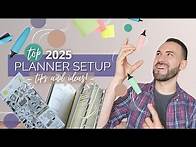 Video thumbnail for ✨SET UP your 2025 PLANNER with me!🎉TOP TIPS + IDEAS for aesthetic, organisation & productivity!