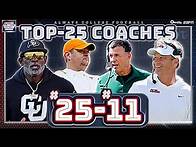 Video thumbnail for Ranking the TOP 25 coaches of 2025: Part 1 🍿 | Always College Football