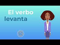 Video thumbnail for Spanish conjugation - El verbo reflexivo levantarse - To get up in Present tense