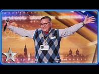 Video thumbnail for Librarian Robert Statham RAPS for Judges | Auditions | BGT 2024