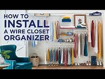 Video thumbnail for How To Install a Wire Closet Organizer