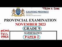Video thumbnail for Mathematics Grade 9 November 2023 Paper 2 Memo Term 4 Exam @mathszoneafricanmotives