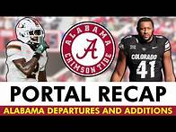 Video thumbnail for Alabama Football Transfer Portal Grades For All Additions & Losses Ft. Isaiah Horton & Nikhai Green