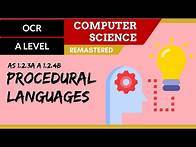 Video thumbnail for 33. OCR A Level (H046-H446) SLR7 - 1.2 Procedural languages