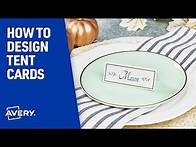 Video thumbnail for How to Make Tent Cards in Avery Design and Print