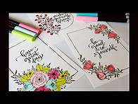 Video thumbnail for How to make colorful floral Cards\Floral Frames Drawing| Easy Flower Doodle Tutorial for Beginners |
