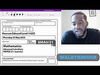 Video thumbnail for Edexcel AS Level Maths | Paper 21 | Statistics | June 2023 | Walkthrough | 8MA0/21 | MathsWithDan