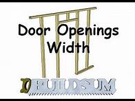 Video thumbnail for Door Openings - Width