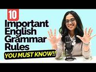 Video thumbnail for 10 Important English Grammar Rules To Go From Basic To Advanced English! English With Ananya