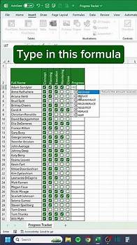 Video thumbnail for Progress Tracker in Excel‼️ #excel