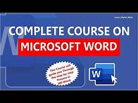 Video thumbnail for Microsoft Word - The Complete Course for Beginners