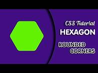 Video thumbnail for How to Make a Hexagon Rounded Corners using HTML and CSS | Hexagon Curved Edges @codehal