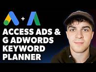 Video thumbnail for How to Access Google Ads Keyword Planner Google Adwords Keyword Planner (Full 2025 Guide)