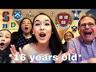 Video thumbnail for COLLEGE DECISION REACTIONS | 16 YEARS OLD | HARVARD, YALE, PRINCETON, COLUMBIA, AND MORE | 2021
