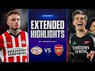 Video thumbnail for PSV vs. Arsenal: Extended Highlights | UCL Round Of 16 Leg 1 | CBS Sports Golazo