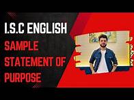 Video thumbnail for ISC Sample Statement of Purpose | How to Write a Perfect SOP | Aryan Tutorials |