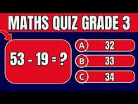 Video thumbnail for Ultimate Maths Quiz for Grade 3: Very Hard Questions to Test Your Skills!