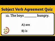 Video thumbnail for Subject verb agreement quiz || Subject verbs agreement test Subject verbs quiz || Ladla Education.