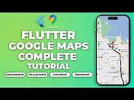 Video thumbnail for Flutter Google Maps Tutorial | Location Tracking, Maps, Markers, Polylines, Directions API
