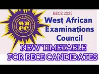 Video thumbnail for WAEC UPDATE ON THE NEW TIMETABLE FOR BECE CANDIDATES.