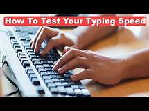 Video thumbnail for How To Check Your Typing Speed on Your Computer & Laptop || Test Typing Speed