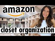 Video thumbnail for 17 *BRILLIANT* Closet Organization Ideas from AMAZON!