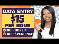Video thumbnail for 📵 No Calls! $15/Hour Work-From-Home Data Entry Job (Company Will Train You!)